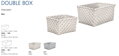  Úložný box Double vel. L 33x17x23cm více barev 2024
