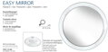 Kosmetické zrcátko Easy Mirror Ø 15,3 cm 2024
