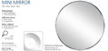 Kosmetické zrcadlo Mini Mirror stříbrné Ø 12,0 cm 2024