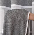 Metrážová záclona výška 300cm bílá a šedé pruhy Gabri-001827/OLO/009