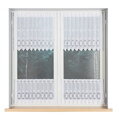 Metrážové vitrážkové záclony žakárové bílé  Gabri-018532 ( více rozměrů )