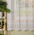Metrážové záclony bílé s krajkou na markizetě  Gabri-082007-2026