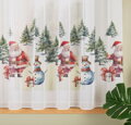 Metrážový voál tištěný vánoční motiv výška 157cm Gabri-DBN162 Santa Claus