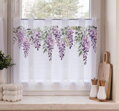 Metrážové záclony vitrážové se vzorem Gabri-WISTERIA D00309