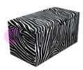 Taburet s úložným prostorem 80x40x42cm Zebra