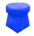 Taburet hříbek tkanina Suedine modrá 14 - více barev