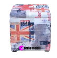 Taburet s úložným prostorem kostka London