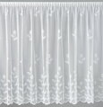 Žakárové záclony bílé v metráži se vzorem - A3721 ( více rozměrů )