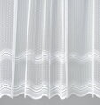 Žakárová záclona bílá v metráži se vzorem - A3812 ( více rozměrů )