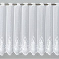 Metrážové vánoční záclony vitrážové bílé - A3858