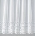 Žakárové záclony bílé v metráži se vzorem - A3855 ( více rozměrů )