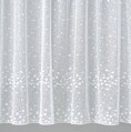 Žakárové záclony bílé v metráži se vzorem - B3250 ( více rozměrů )