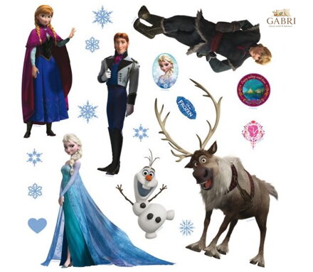 Samolepící dekorace dětská - DKS 1082 Frozen ledové království SKLADEM