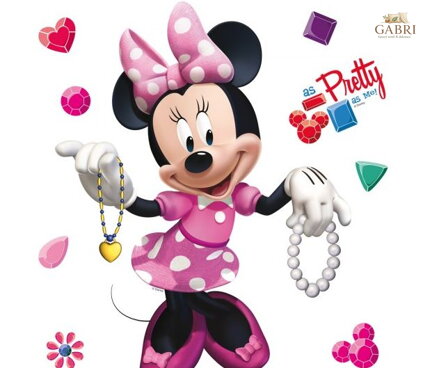 Dětská samolepka na zeď 30x30cm - Disney Minnie
