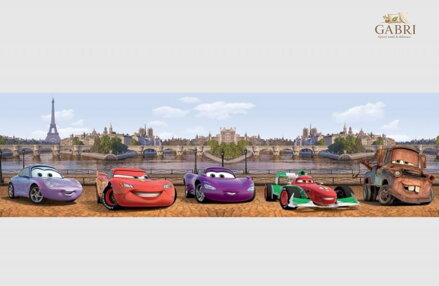Samolepící bordura do dětského pokoje Disney Cars - WBD 8081