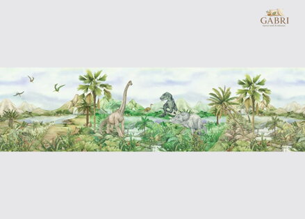  Samolepící bordura do dětského pokoje Dino -  WBD 8139 