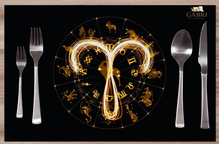 Prostírání na stůl - Symbol znamení Beran (21.3. - 20.4.) 