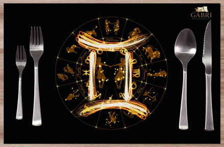 Prostírání na stůl - Symbol znamení Blíženci (22.5. - 21.6.) 