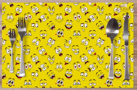  Prostírání na stůl dětské - Emoticon