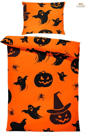  Povlečení z moderního materiálu Interlock fototisk 3D efekt - Halloweenský vzor 2