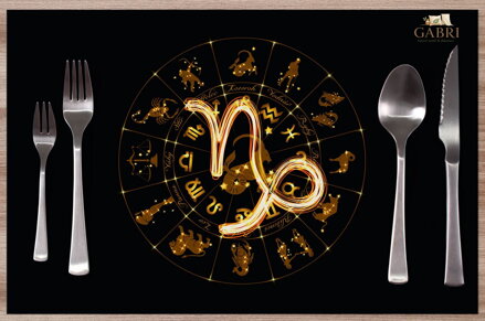 Prostírání na stůl - Symbol znamení Kozoroh (22.12. - 20.1.) 