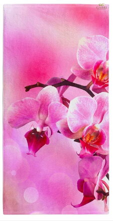 Osuška s potiskem 70x140cm - Orchidej