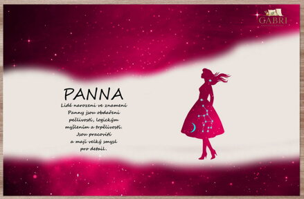 Prostírání Panna (23.8. - 22.9.) - červené
