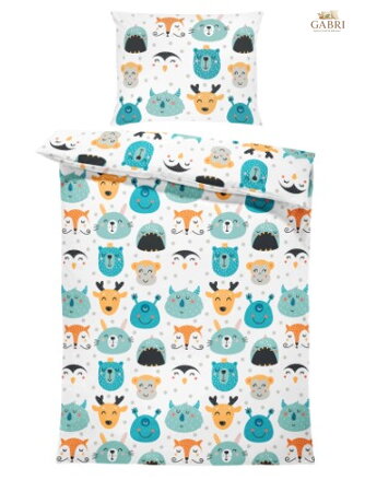 Povlečení Interlock pro miminka - Baby animals