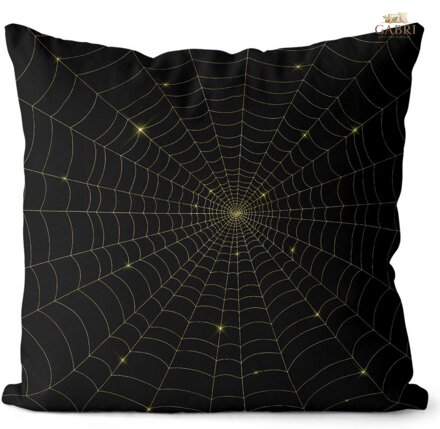  Fotopolštářek s 3D efektem - Spiderweb gold