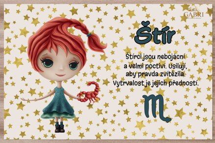 Prostírání na stůl dětské - Znamení pro děti Štír (23.10. - 22.11.) 