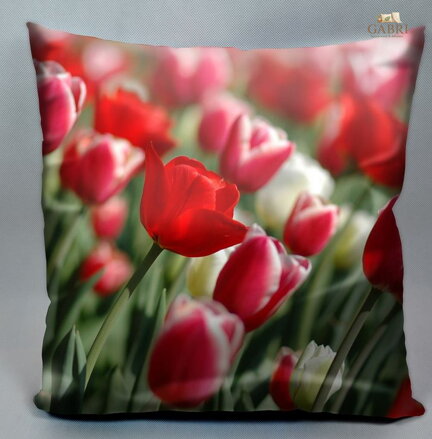 Fotopolštářek s efektem 3D - Tulipán