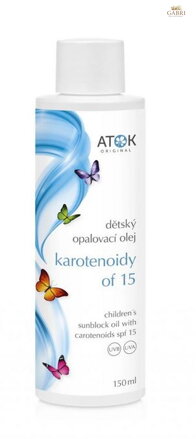 Dětský opalovací olej karotenoidy OF15