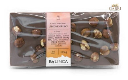 Mléčná čokoláda - Lískové oříšky 105g 