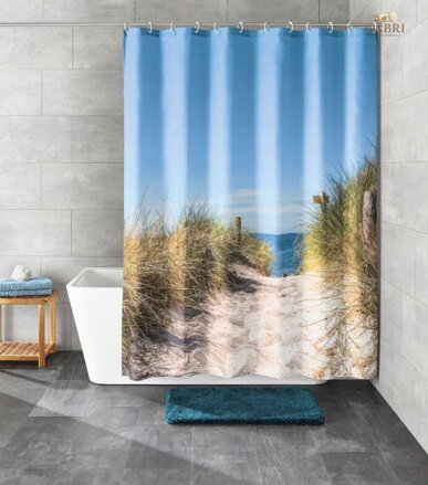 Koupelnový textilní závěs 180x200cm - Borkum 2026