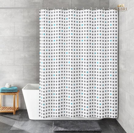 Koupelnový textilní závěs EcoCare 180x200cm - Casket grau 2026
