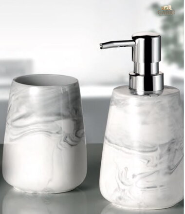 Koupelnové doplňky porcelánové - Marble Anthrazit 2026