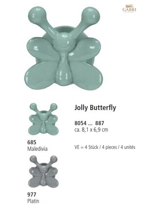  Háčky Jolly Hooks Butterfly - 4ks ( více barev ) 2026