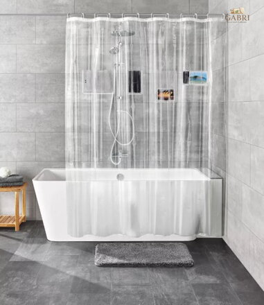  Koupelnový závěs Peva 180x200cm - Pocket průhledný 2026
