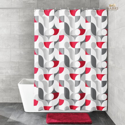 Koupelnový textilní závěs EcoCare 180x200cm - Tess 2026