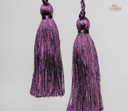Dekorace do záclon a závěsů střapec - Nicos lilac