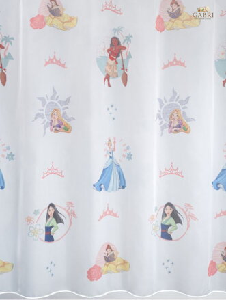  Dětské záclony voály Disney Lag-Princess 01 ( mnoho rozměrů )