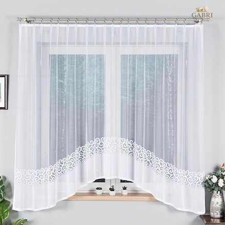 Záclona kusová oblouková s motivem 350x155cm Gabri-Daniela 017788-2026
