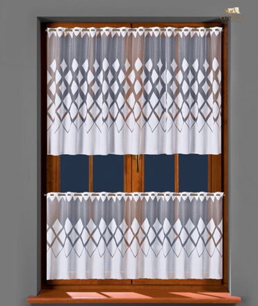 Vitrážková záclona výška 70cm a šíře 150cm Gabri-03147 SKLADEM
