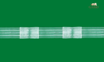 Řasící páska 50m - 2,5cm transparentní 1:2 Gabri-TASMAL/F2Z/