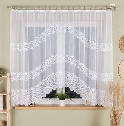 Záclona kusová oblouková s motivem 310x160cm Gabri-Malvina 018535-2026