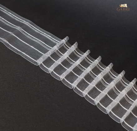 Řasící páska 50m - 10cm transparentní 1:2 Gabri-TASMAM/Z28-2026