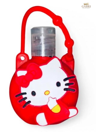 Bezpečná dětská dezinfekce na ruce čerbená "Kitty" 30ml