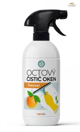  Octový čistič NA SKLA A OKNA pomeranč 500 ml 