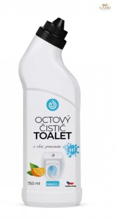 Přírodní octový čistič TOALET s vůní Pomeranče 750 ml