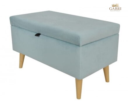 Taburet 75x40cm tkanina Casablanka světle modrá 684 - více barev